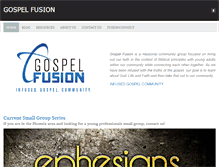 Tablet Screenshot of gospel-fusion.com